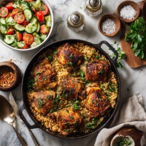 One-Pot Baharat Chicken and Rice