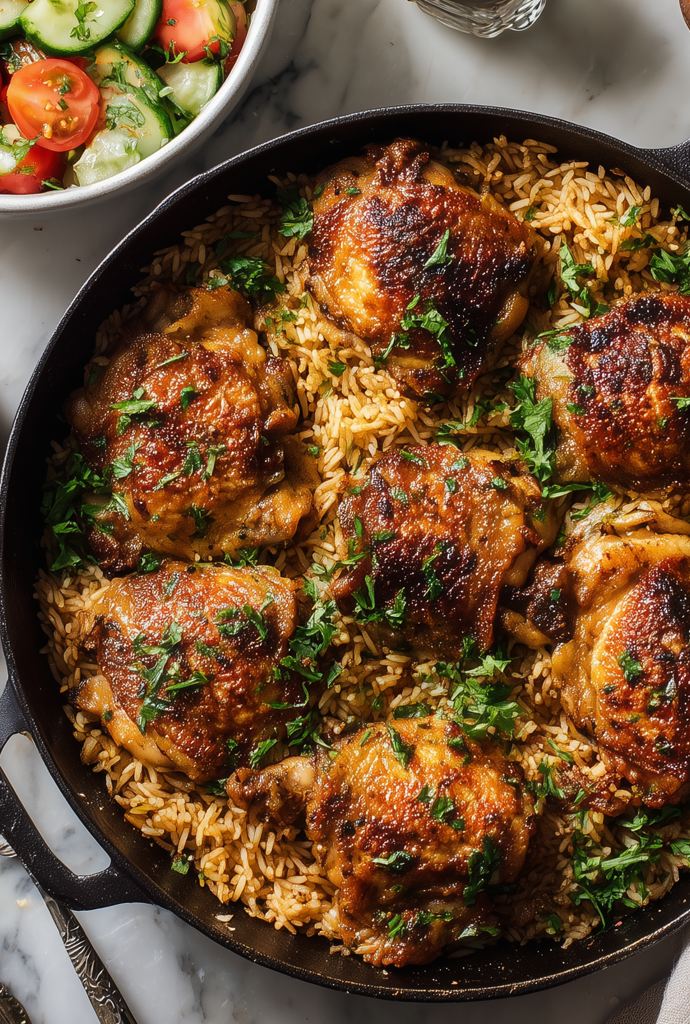 One-Pot Baharat Chicken and Rice Recipe
