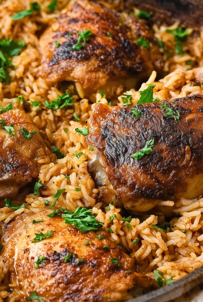 Paprika Chicken and rice Bake Recipe