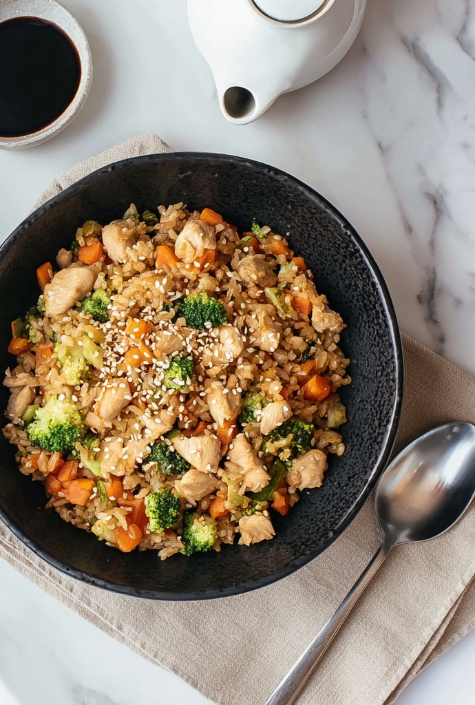 High Protein Chicken Fried Rice Recipe