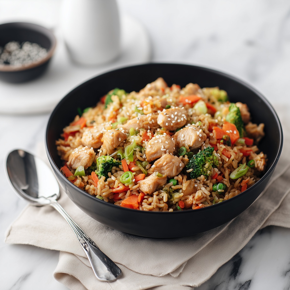 High Protein Chicken Fried Rice