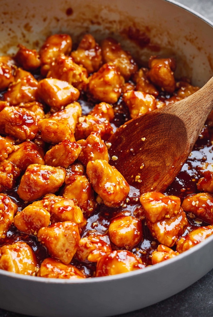 Honey Sriracha Chicken Dish