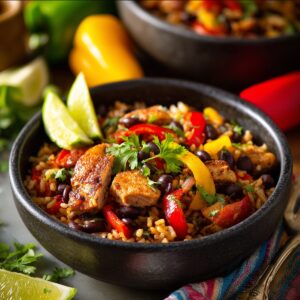Chicken Fajita Rice Bowl