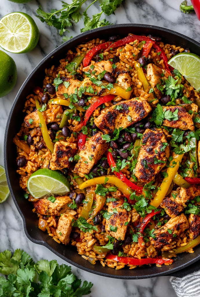 Chicken Fajita Rice Bowl Recipe