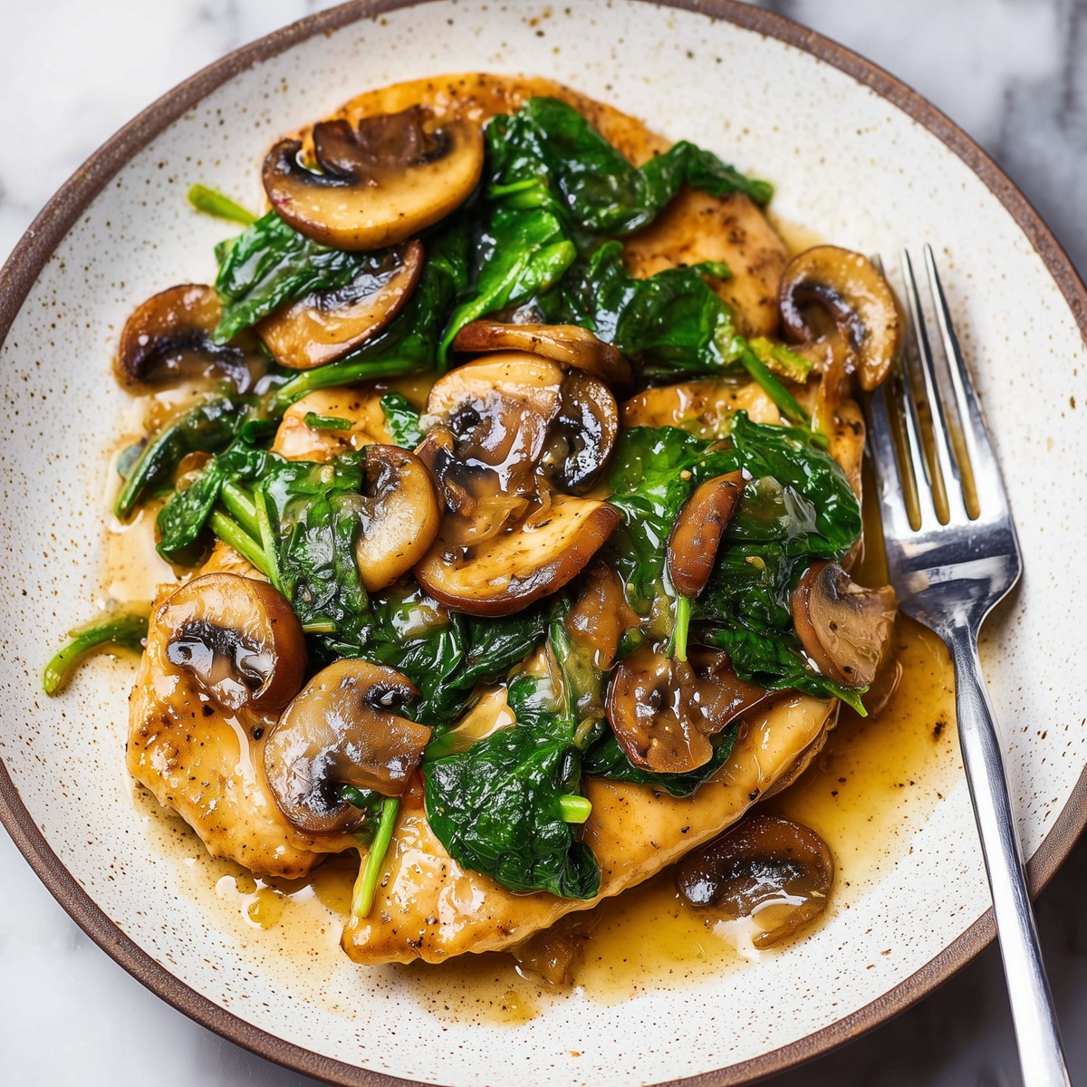 Chicken Spinach Mushroom Recipe