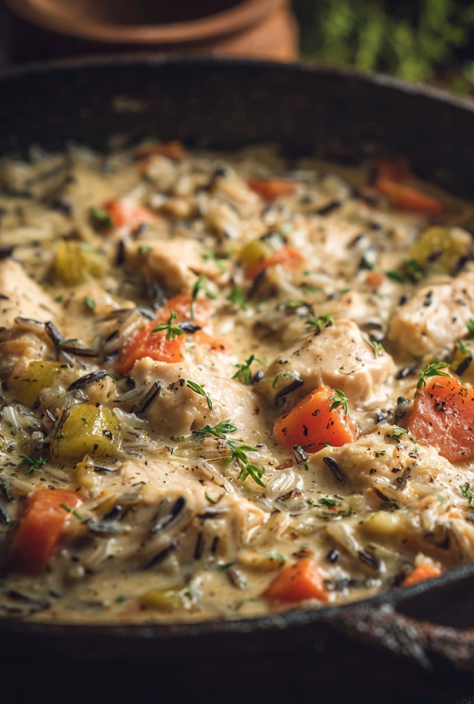 Chicken Wild Rice Casserole Instruction