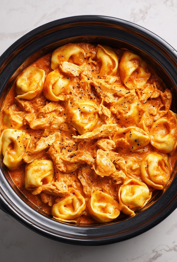 Crockpot Chicken Tortellini Instruction