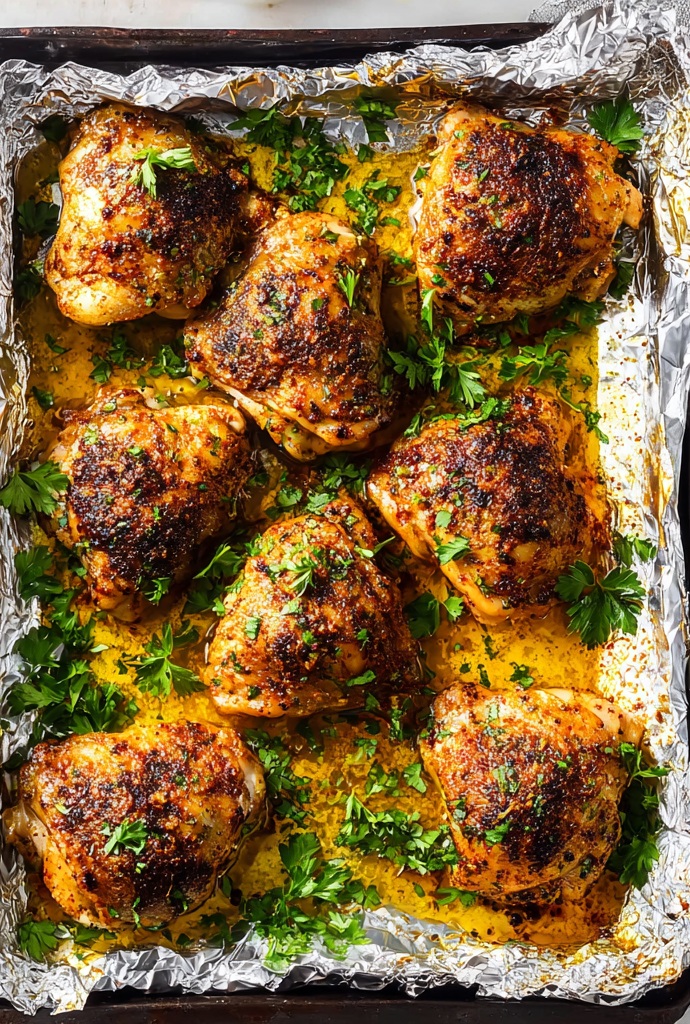 Oven Baked Chicken Thighs Recipe