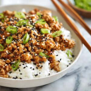 Sesame Ground Chicken Recipe