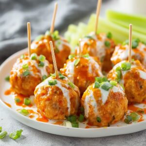 Buffalo Chicken Meatballs