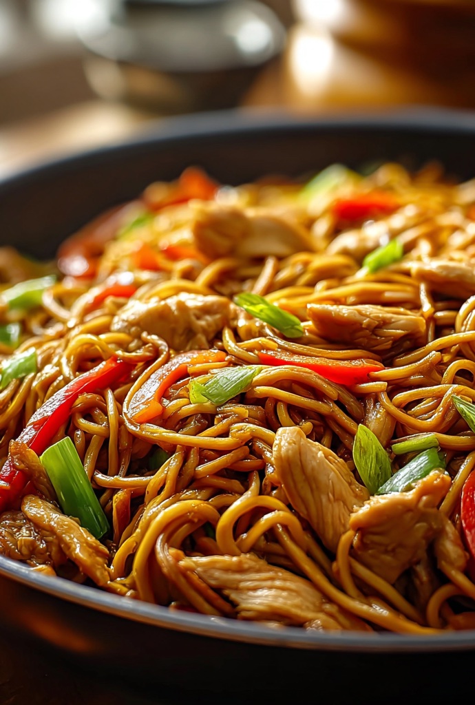 Chicken Lo Mein Recipe Dish