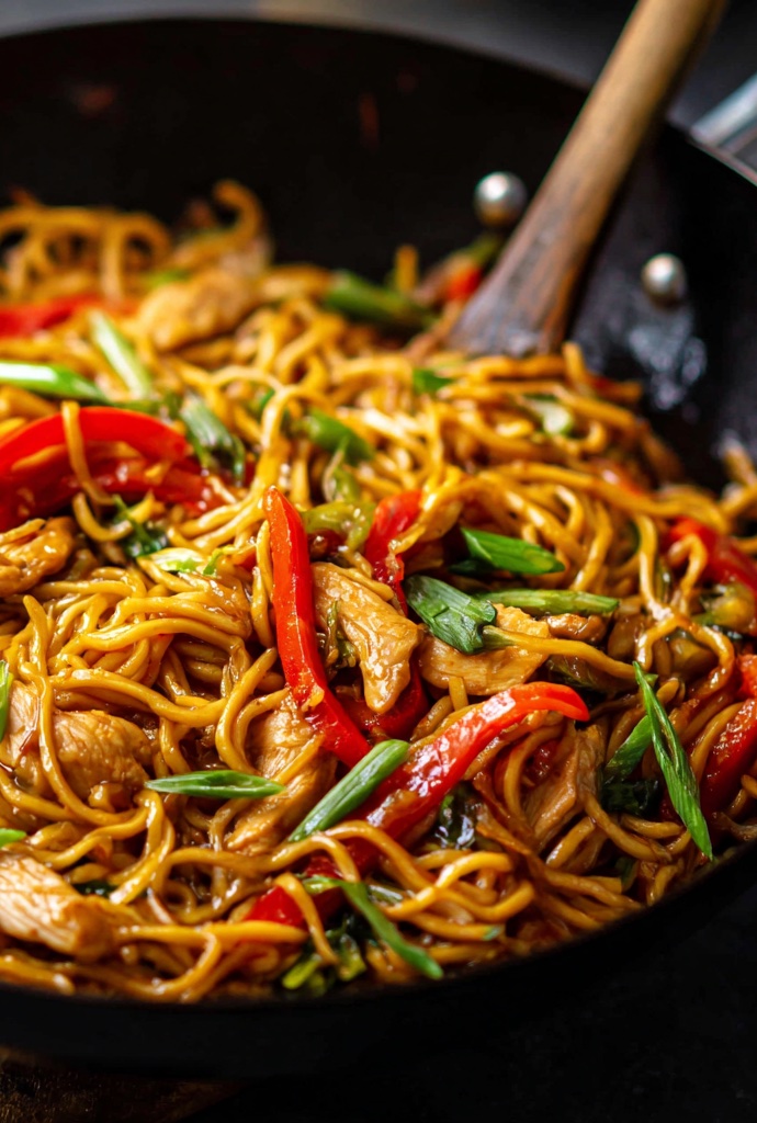 Chicken Lo Mein Recipe Instruction