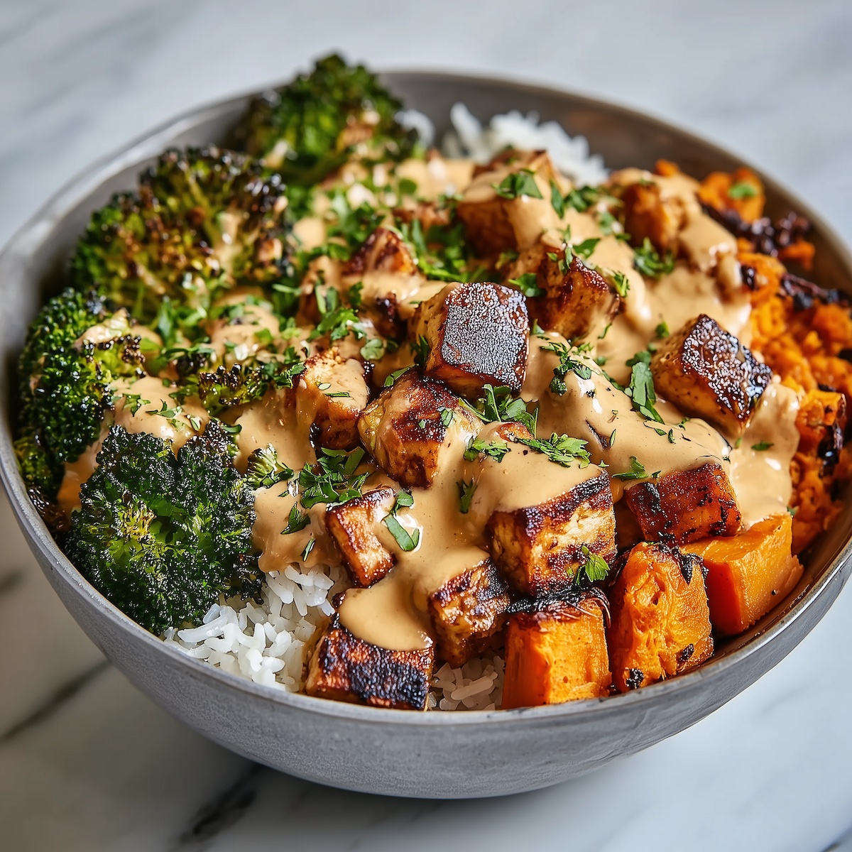 Chicken and Sweet Potato Bowls