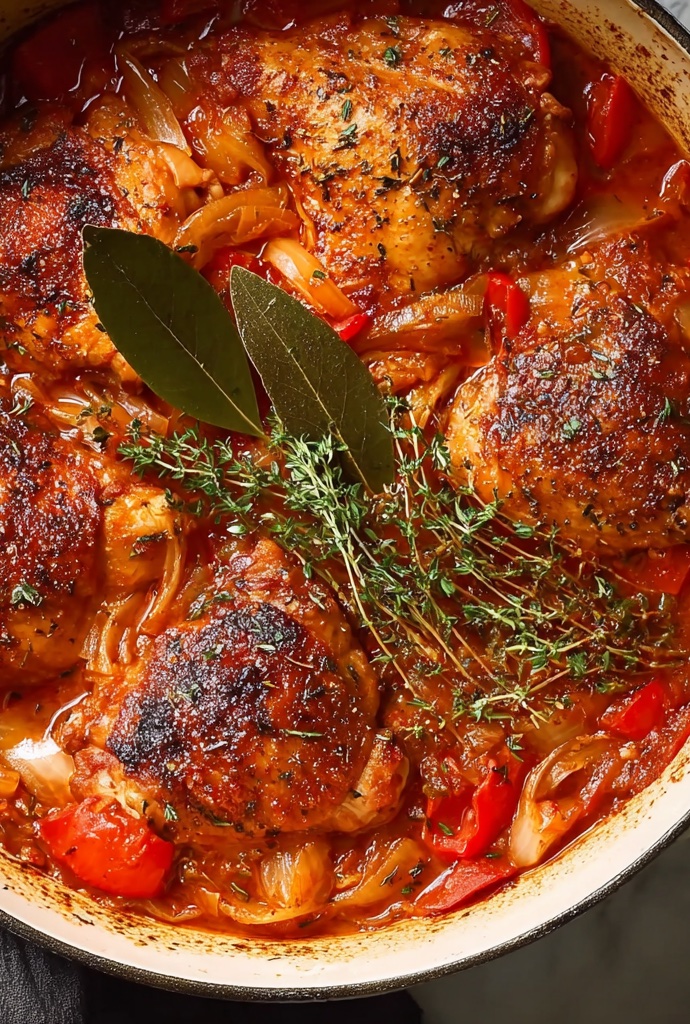 Chicken Cacciatore Recipe Dish