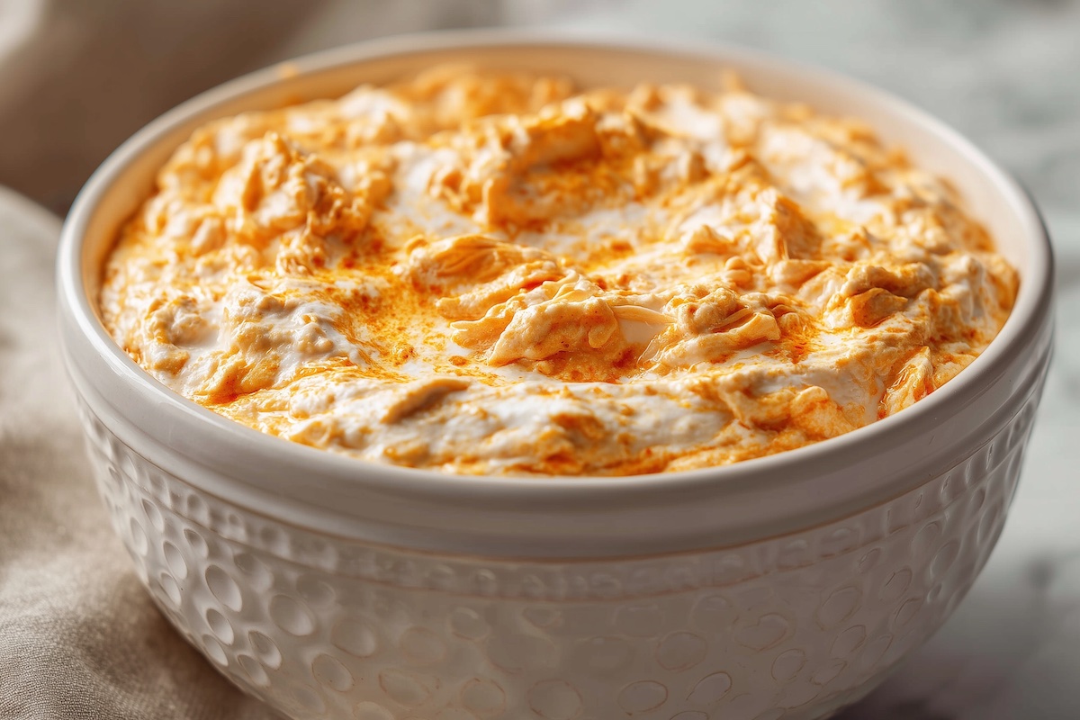 Cottage Cheese Buffalo Chicken Dip