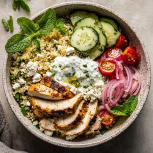 Greek Chicken Gyro Bowl