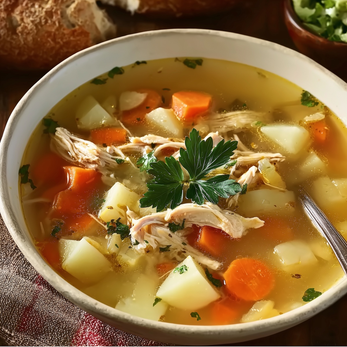 Rotisserie Chicken Soup