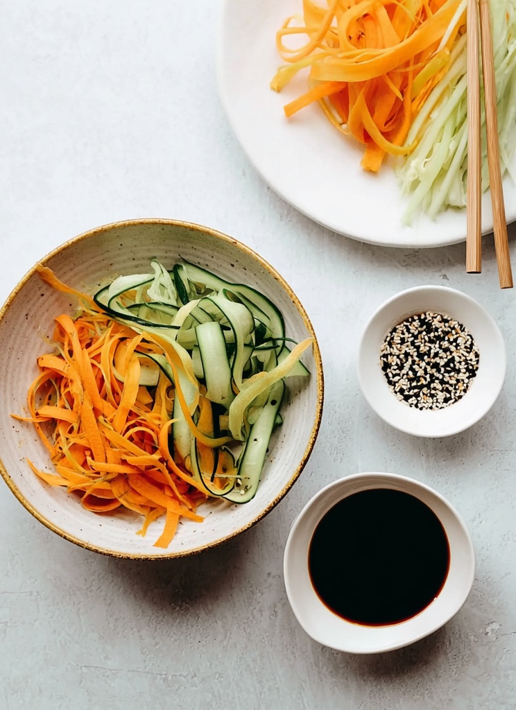 Cucumber Carrot Salad Dish