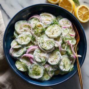 Cucumber Salad with Greek Yogurt