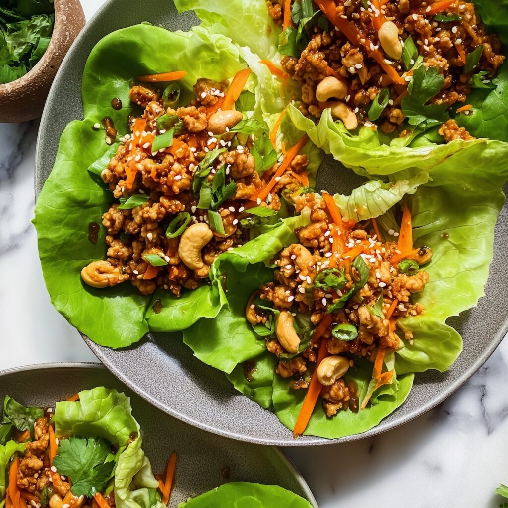 Thai Chicken Lettuce Wraps