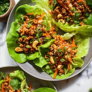 Thai Chicken Lettuce Wraps
